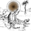 the album cover for Shackleton & Vengeance Tenfold - Sferic Ghost Transmits