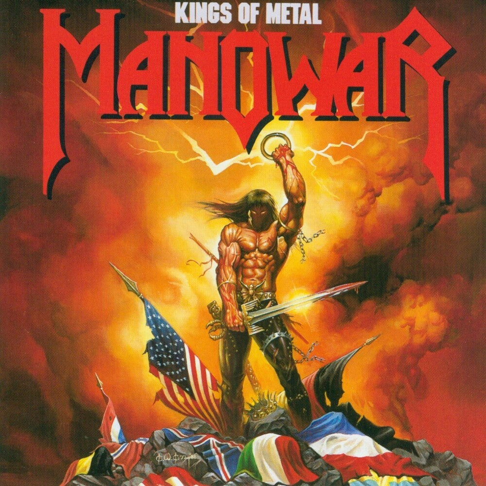 the album cover for Manowar - Kings Of Metal