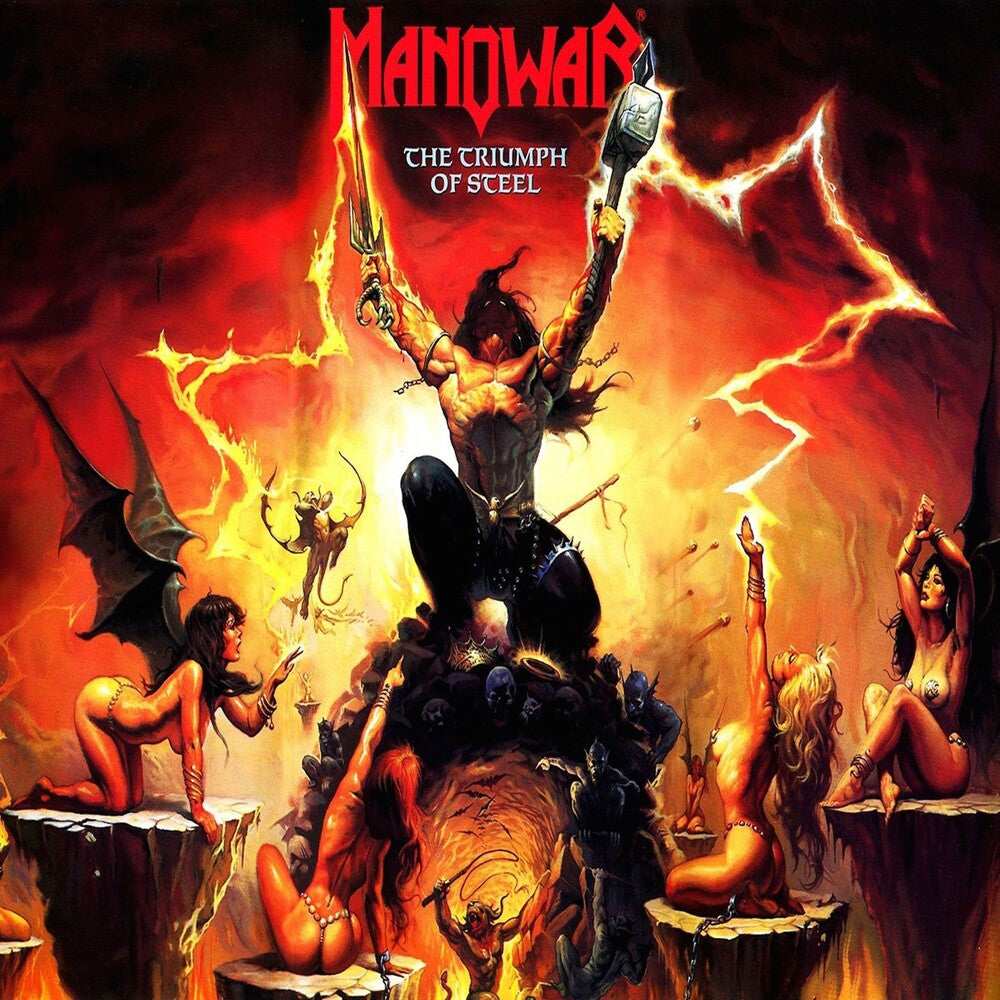 the album cover for Manowar - Triumph Of Steel