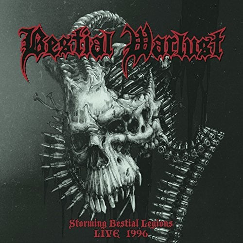 the album cover for Bestial Warlust - Storming Bestial Legions Live '96