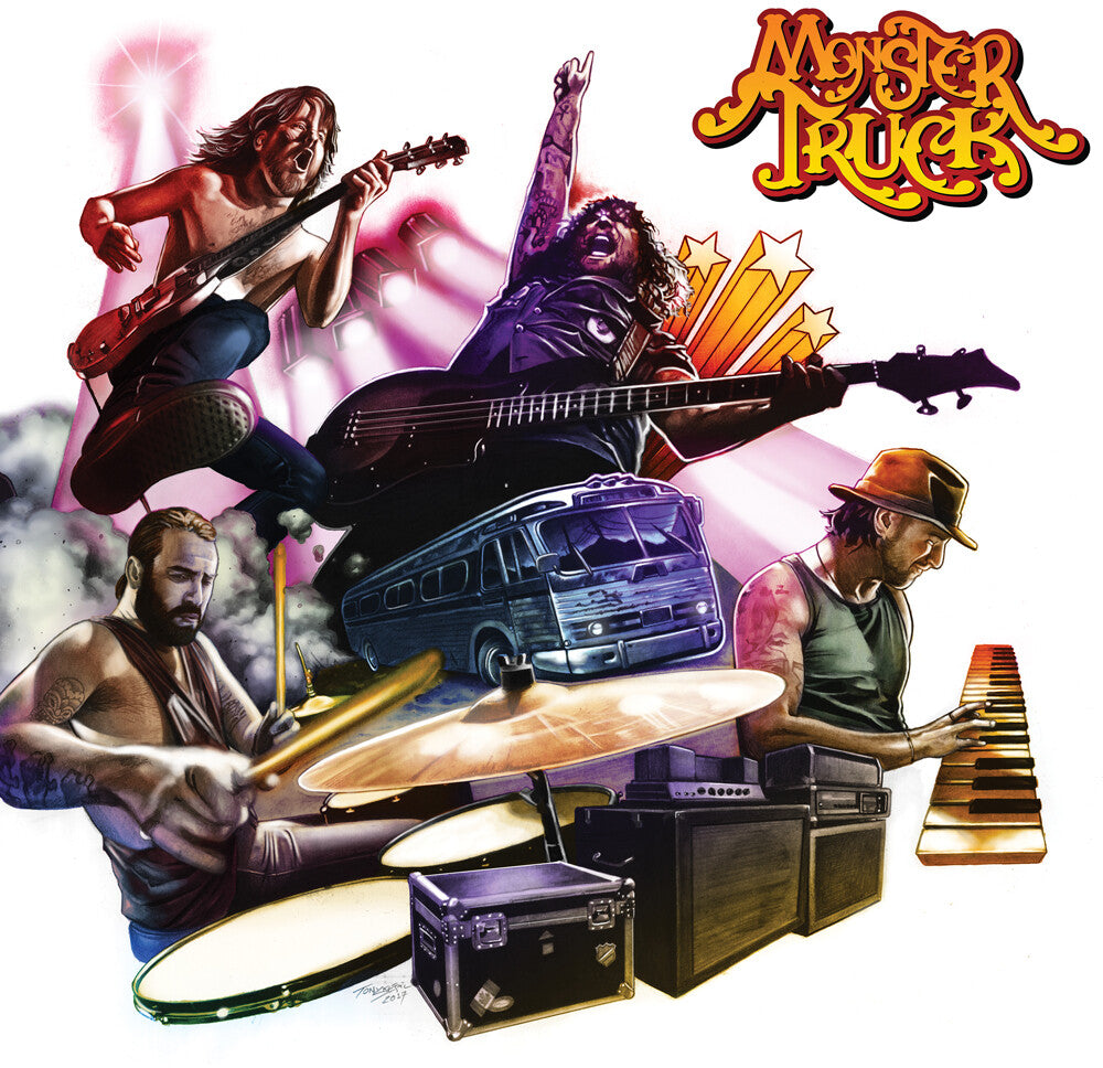the album cover for Monster Truck - True Rockers