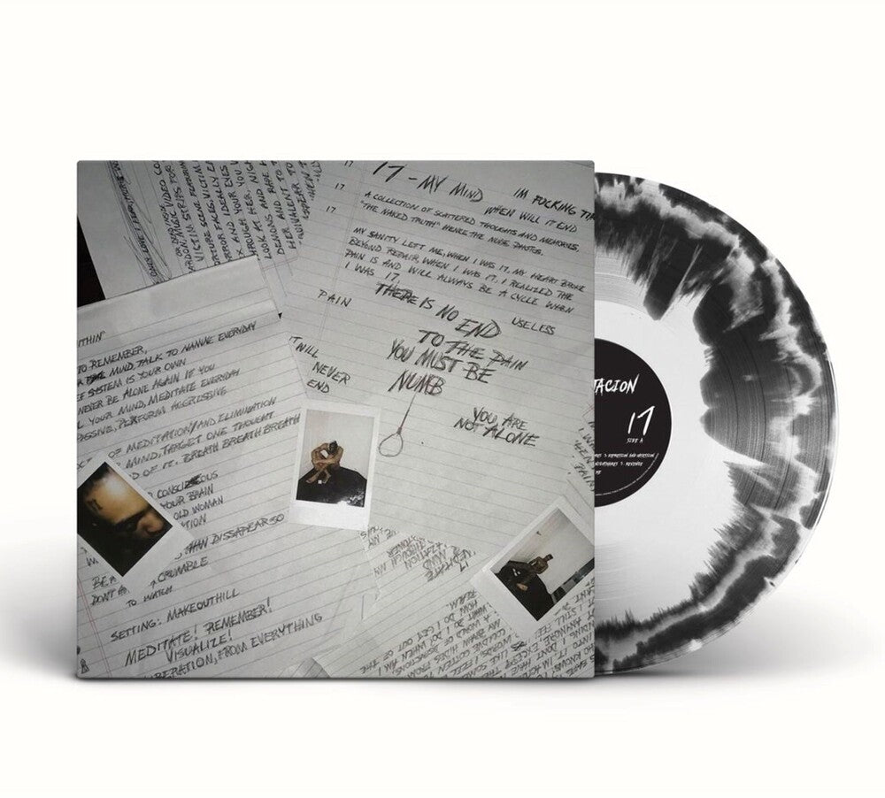 the album cover for XXXTentacion - 17 [Limited Edition Black &amp; White LP]