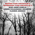 the album cover for Medtner / Rachmaninov / Marc Hamelin -Andre - Medtner And Rachmaninov: Piano Concertos