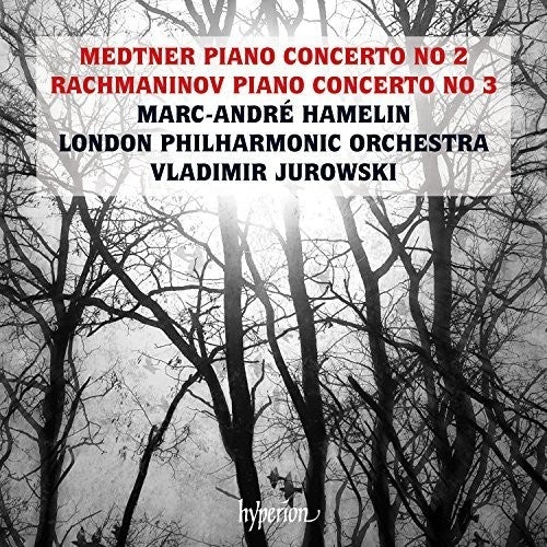 the album cover for Medtner / Rachmaninov / Marc Hamelin -Andre - Medtner And Rachmaninov: Piano Concertos