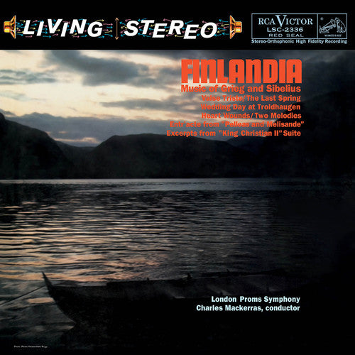 the album cover for Grieg & Schumann / Mackerras / London Symphony Orc - Finlandia (Tgv)