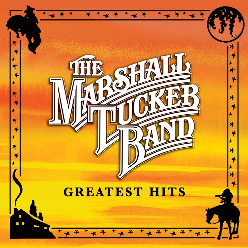 the album cover for The Marshall Tucker Band - Greatest Hits [Indie Exclusive Limited Edition Yellow LP]