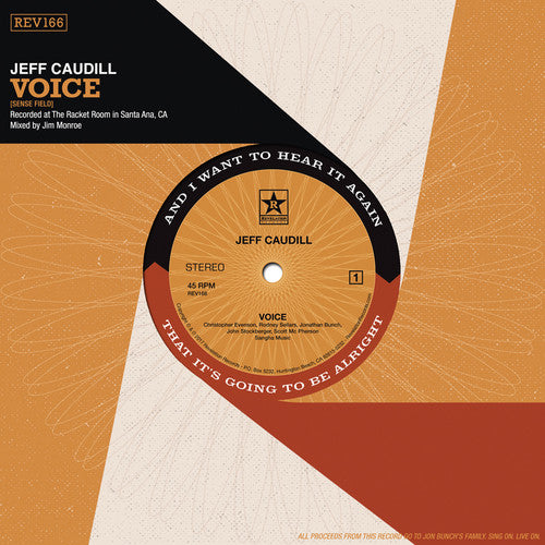 the album cover for Jeff Caudill - Voice / Wishing Well (teal Vinyl)
