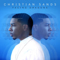 the album cover for Christian Sands - Facing Dragons