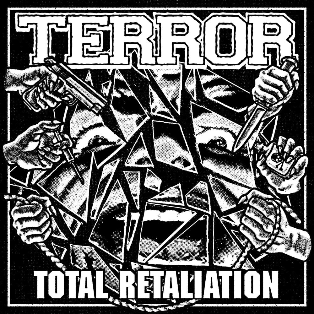 the album cover for Terror - Total Retaliation [Indie Exclusive Limited Edition Silver LP]