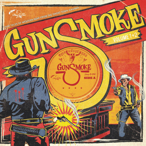 the album cover for Gunsmoke 1 & 2 Dark Tales Of Western Noir / Var - Gunsmoke 1 & 2: Dark Tales Of Western Noir / Var