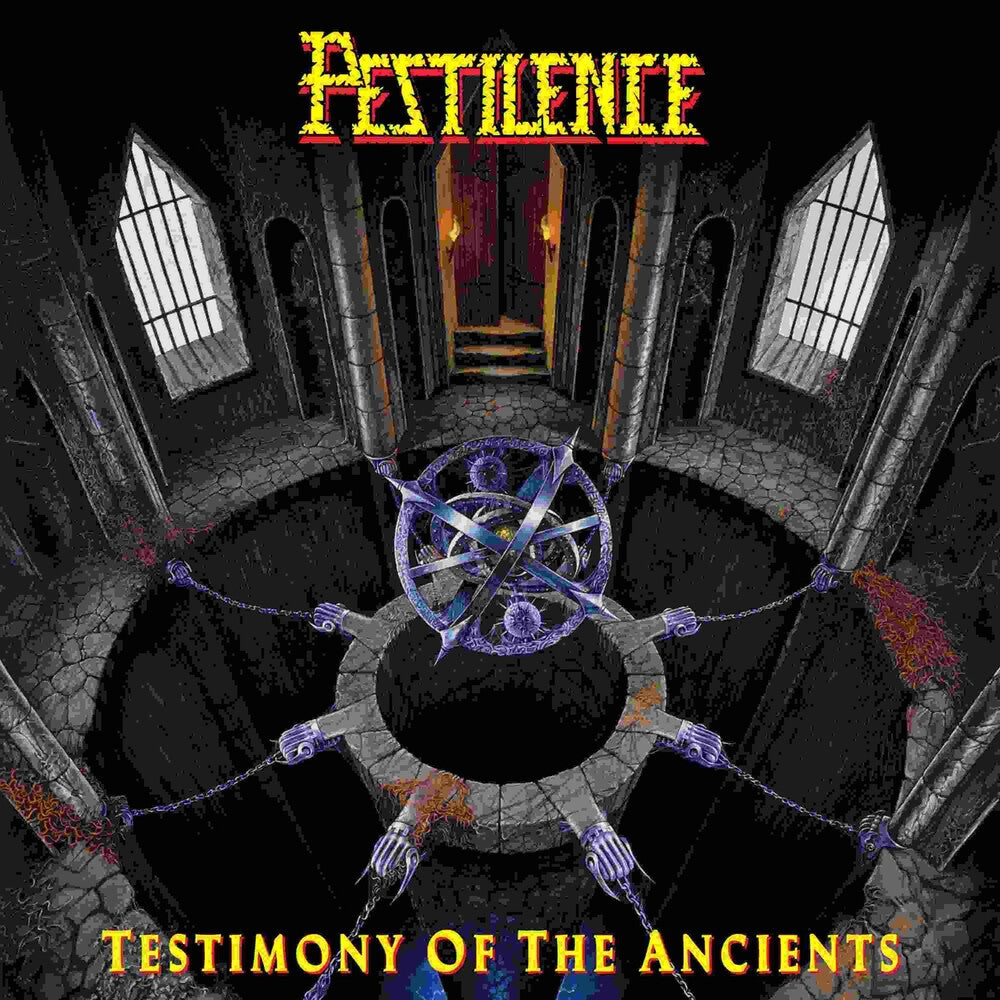 the album cover for Pestilence - Testimony Of The Ancients