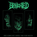 the album cover for Benighted - Dogs Always Bite Harder Than Their Master