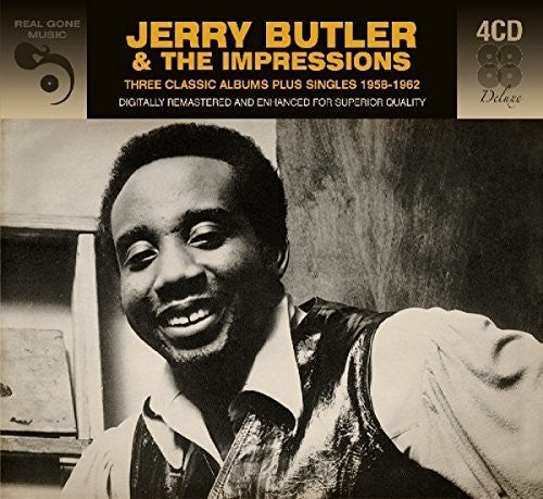 the album cover for Jerry Butler - 3 Classic Albums Plus [Deluxe] [Remastered] [Digipak] (Ger)