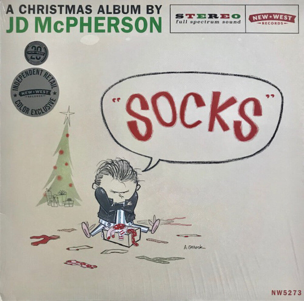 the album cover for JD McPherson - Socks [Indie Exclusive Limited Edition Snow Globe Colored LP]