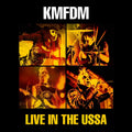 the album cover for KMFDM - Live In The Ussa