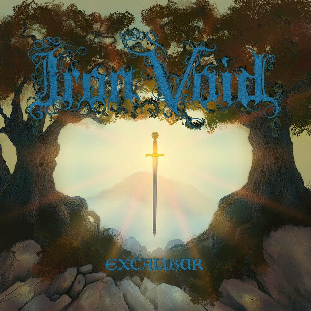 the album cover for Iron Void - Excalibur