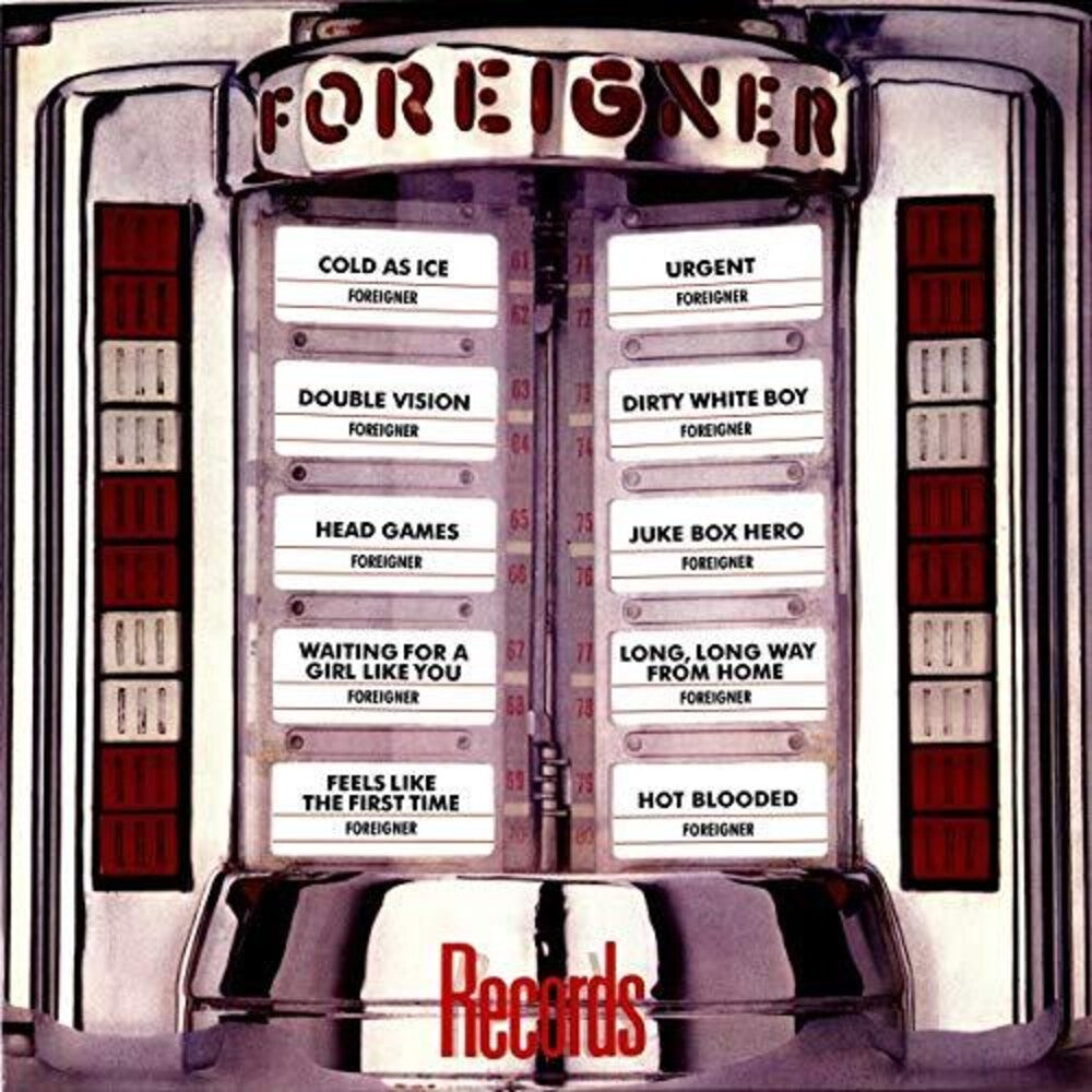 the album cover for Foreigner - Records [Colored Vinyl] (Red)