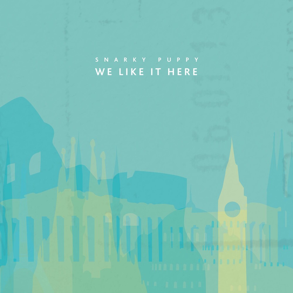 the album cover for Snarky Puppy - We Like It Here