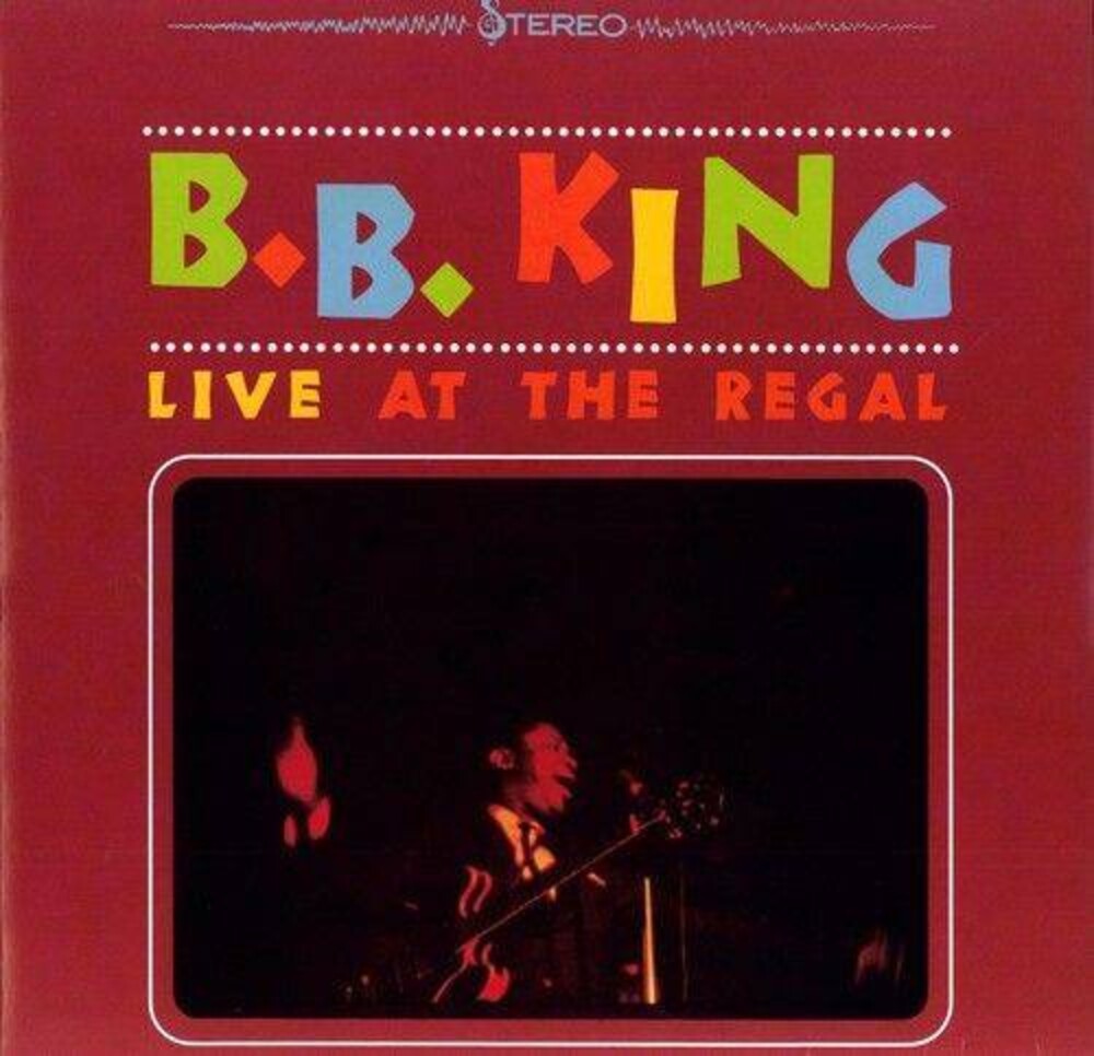 the album cover for B.B. King - Live At The Regal [Translucent Sea Blue LP]