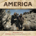 the album cover for America - Highlights From Heritage: Home Recordings/Demos 1970-1973