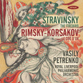 the album cover for Royal Liverpol Philharmonic Orchestra / Petrenko - Stravinsky: Firebird Rimksy - Korsakov: Le Coq