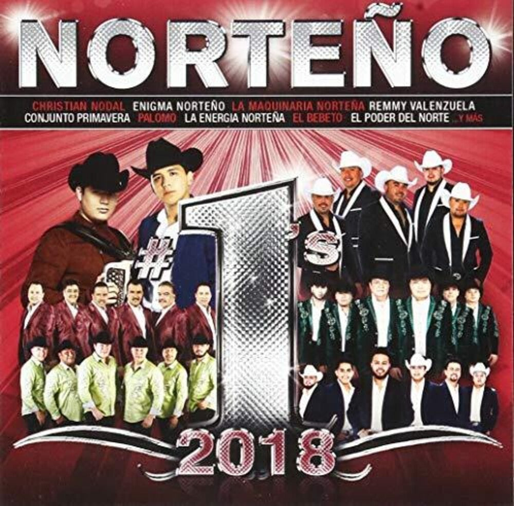 the album cover for Norteno #1s 2018 / Various - Norteno #1's 2018 (Various Artists)