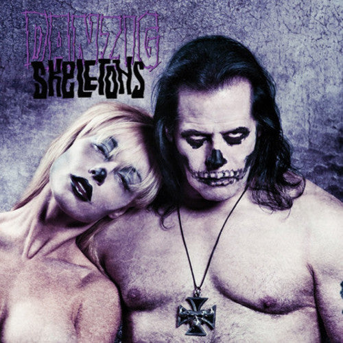 the album cover for Danzig - Skeletons [Limited Edition Purple/Black Splatter LP]