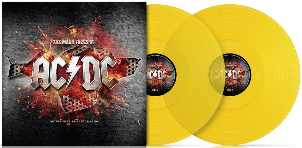 the album cover for Many Faces Of Ac/Dc / Various - Many Faces Of Ac/Dc / Various [Colored Vinyl] (Gate) [Limited Edition]