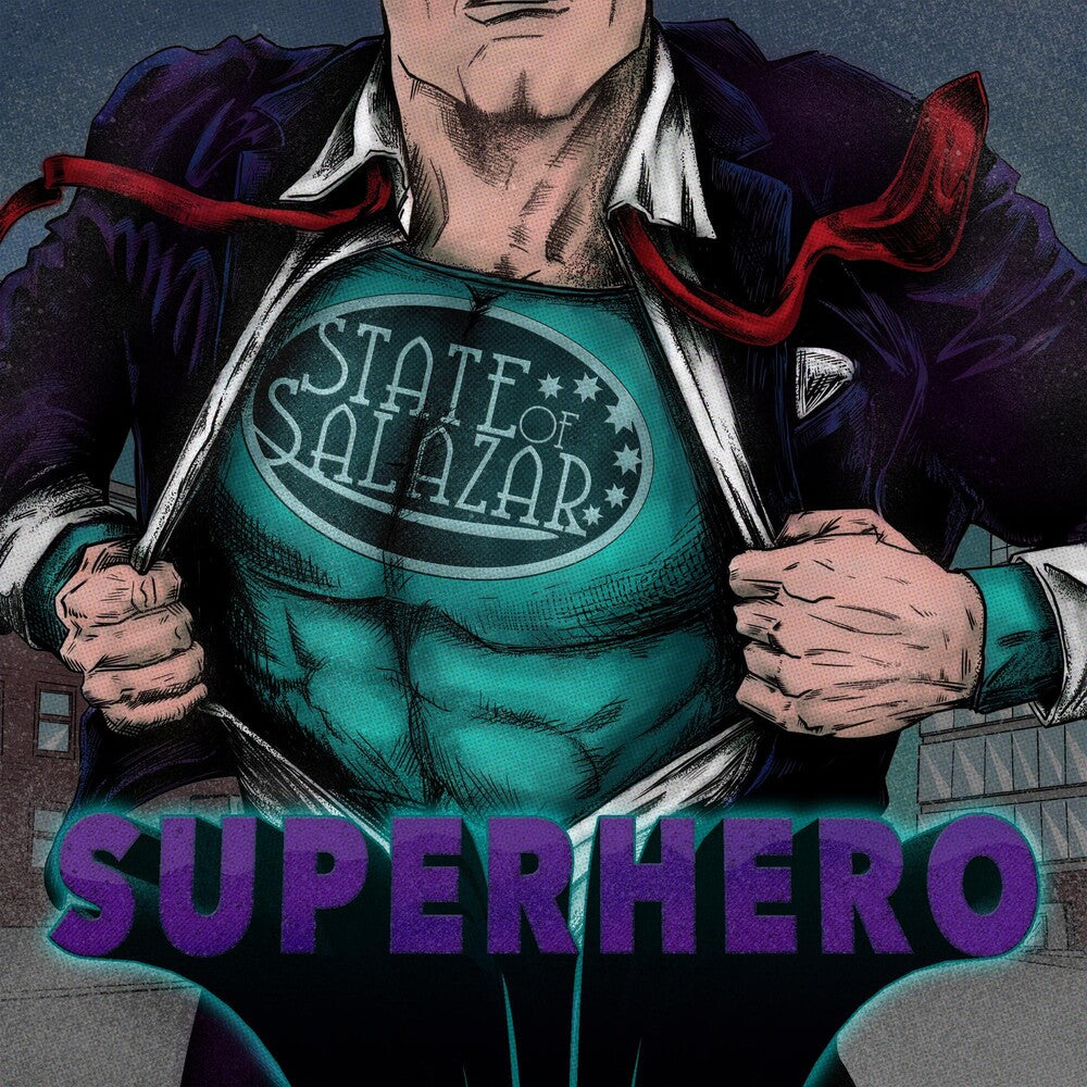 the album cover for State Of Salazar - Superhero