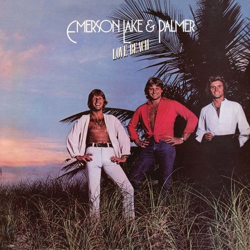 the album cover for Emerson, Lake & Palmer - Love Beach