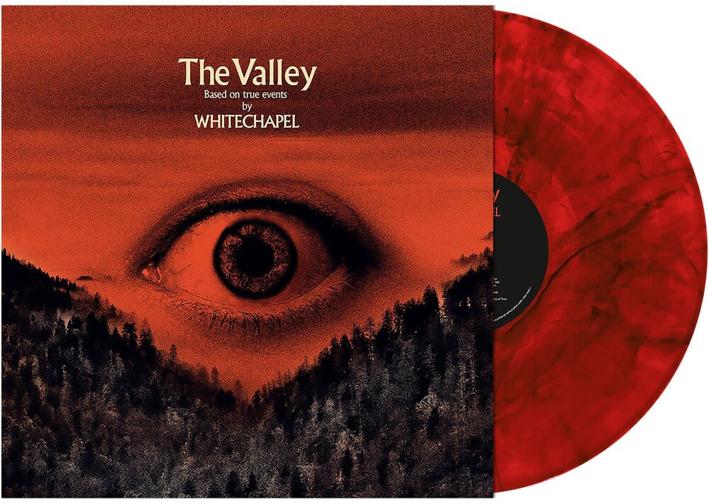 the album cover for Whitechapel - The Valley [Indie Exclusive Limited Edition Red with Black Smoke LP]
