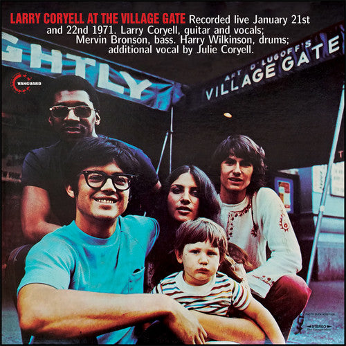 the album cover for Larry Coryell - At The Village Gate