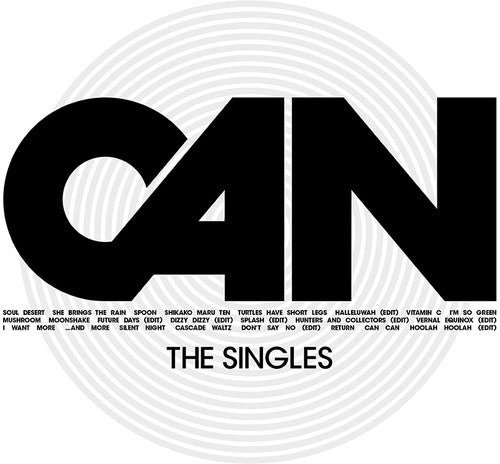 the album cover for Can - The Singles