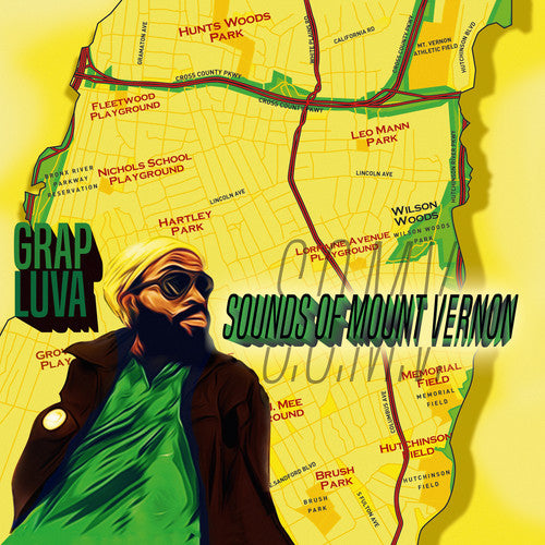the album cover for Grap Luva / Pete Rock - Sounds Of Mount Vernon