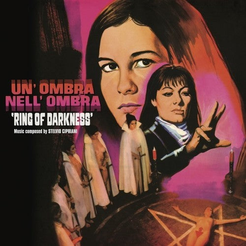 the album cover for Stelvio Cipriani - Un'ombra Nell'ombra (Ring of Darkness, Satan's Wife) (Original Soundtrack)