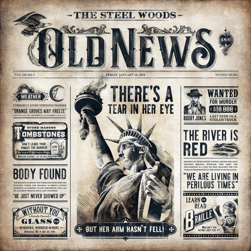the album cover for The Steel Woods - Old News [2LP]