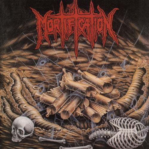 the album cover for Mortification - Scrolls Of The Megilloth