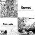 the album cover for Khemmis / Spirit Adrift - Fraught With Peril