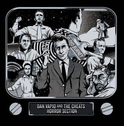 the album cover for Dan Vapid & Cheats / Horror Section - Twilight Zone Split