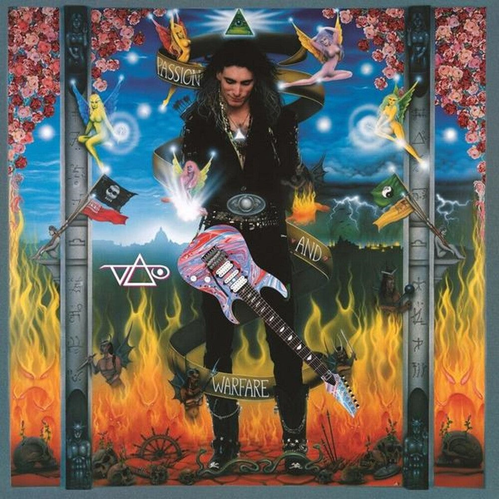 the album cover for Steve Vai - Passion & Warfare