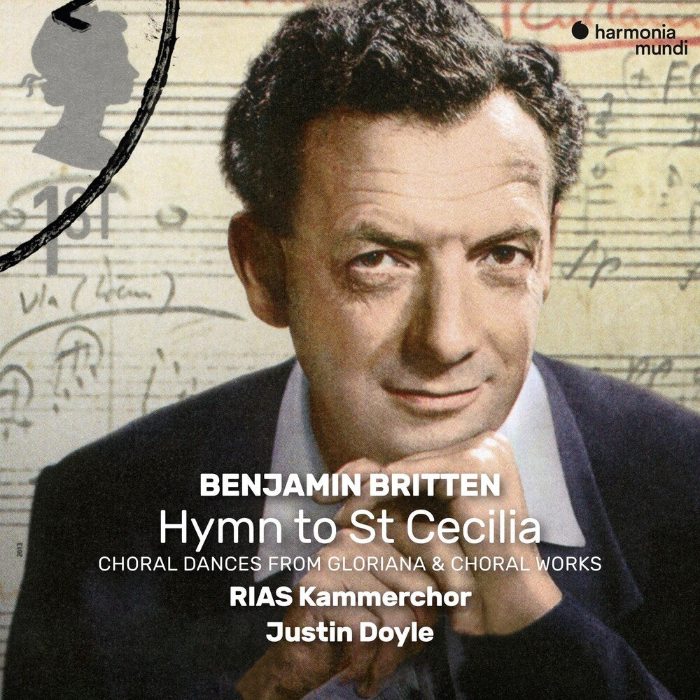 the album cover for RIAS Kammerchor - Britten: Hymn To St Cecilia & Other Choral Works
