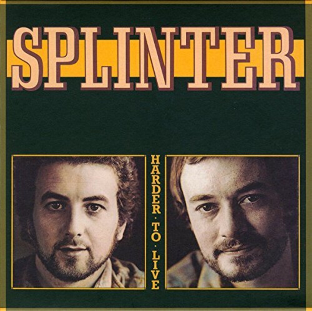 the album cover for Splinter - Harder To Live