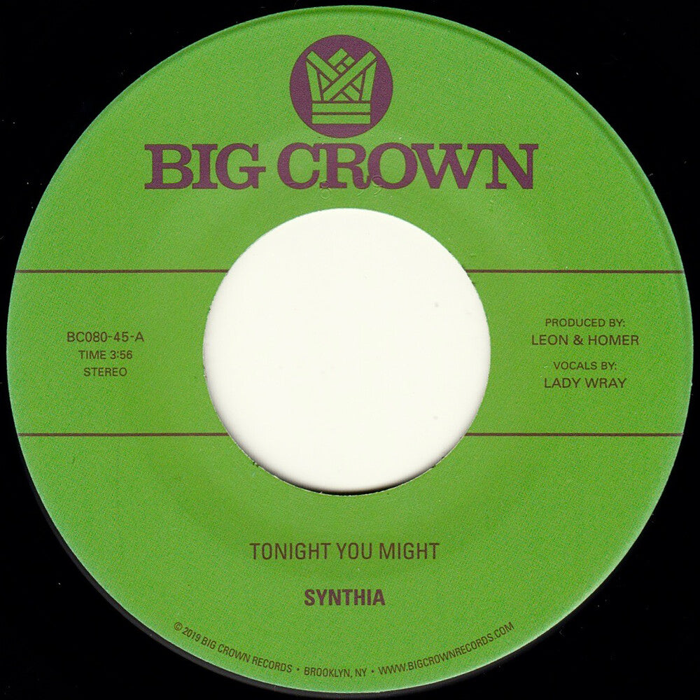 the album cover for Synthia - Tonight You Might / Dissolve