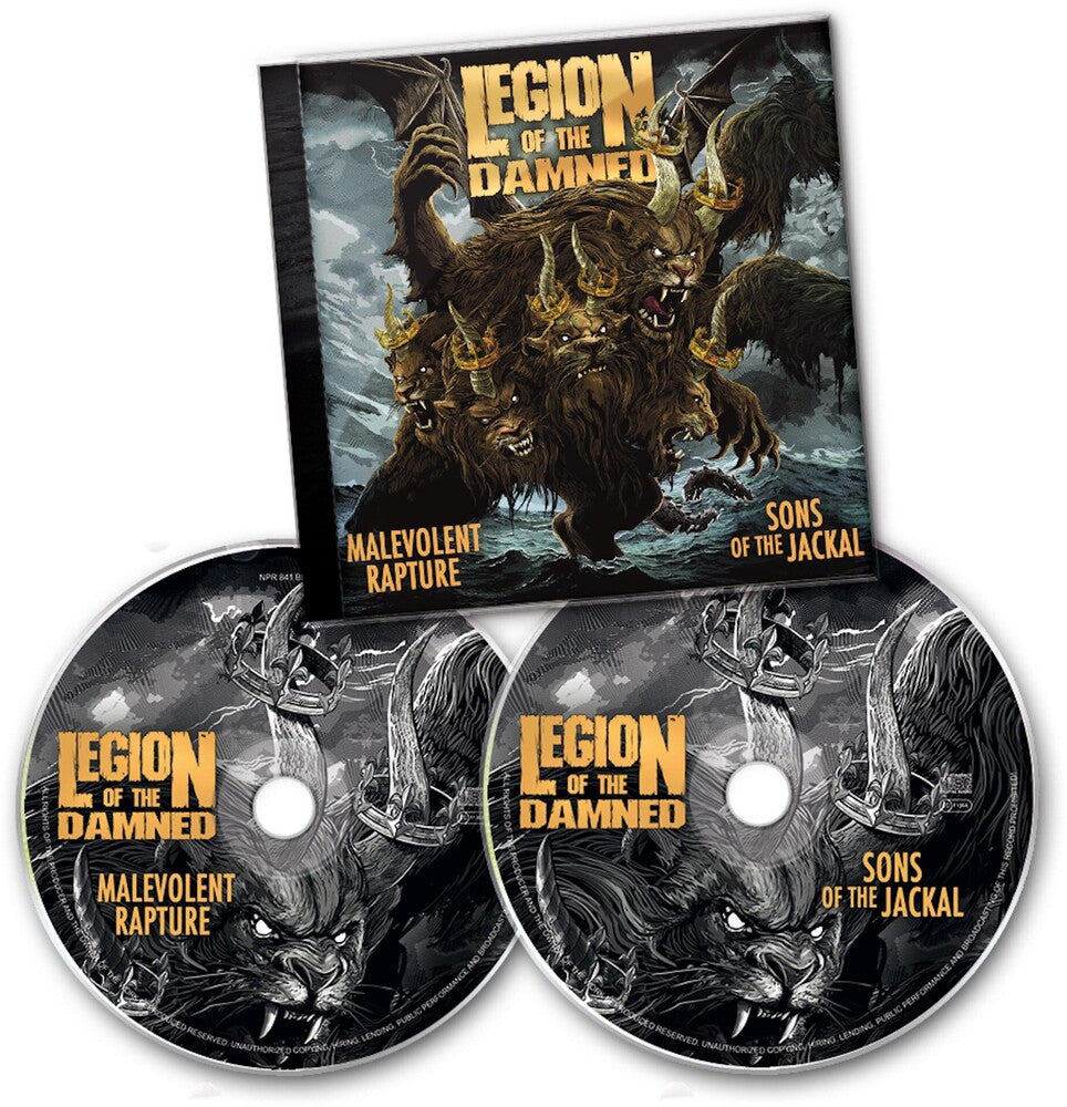 the album cover for Legion Of The Damned - Malevolent Rapture / Sons Of The Jackal