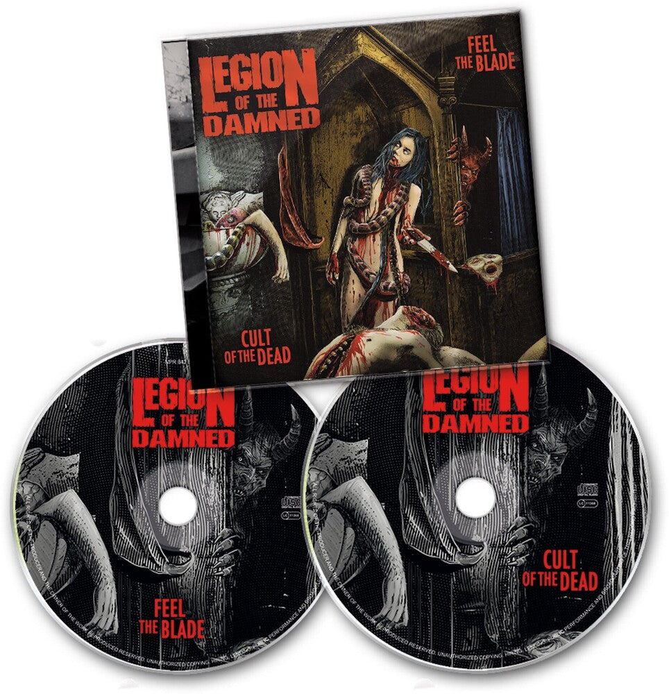 the album cover for Legion Of The Damned - Feel The Blade / Cult Of The Dead
