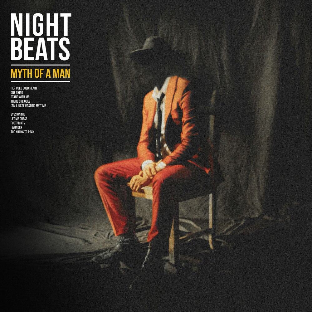 the album cover for Night Beats - Myth Of A Man [Red LP]