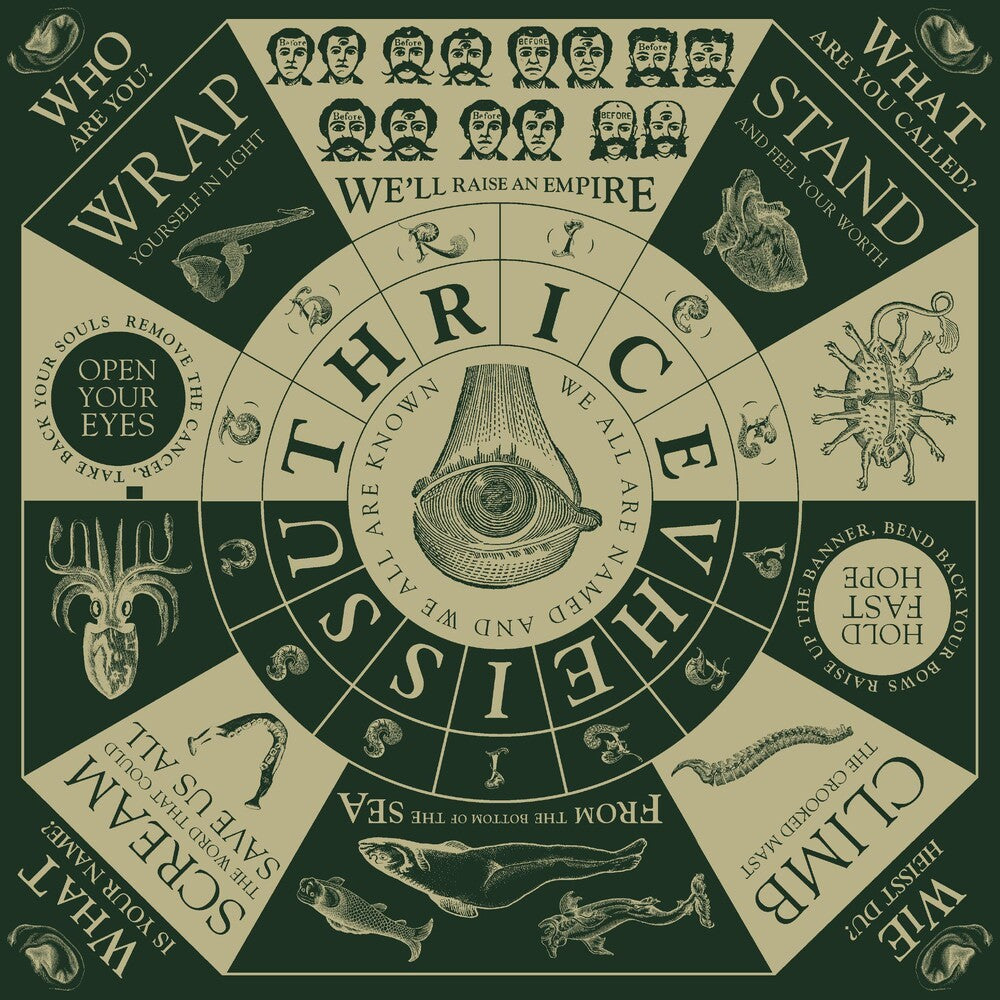the album cover for Thrice - Vheissu [Limited Edition Coke Bottle Clear 2LP]