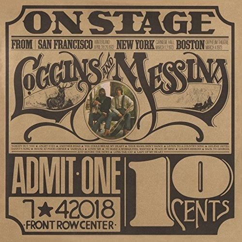 the album cover for Loggins & Messina - On Stage [Limited Anniversary Edition Transparent Gold LP]