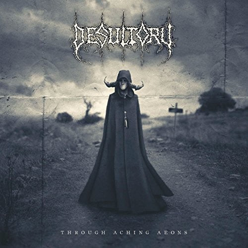 the album cover for Desultory - Through Aching Aeons