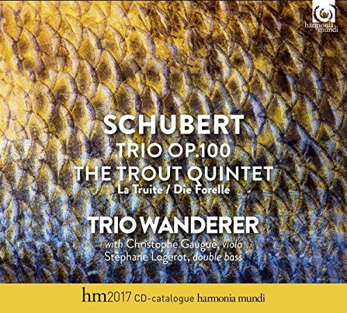 the album cover for Schubert / Trio Wanderer - Schubert: Piano Trio Op. 100, Trout Quintet